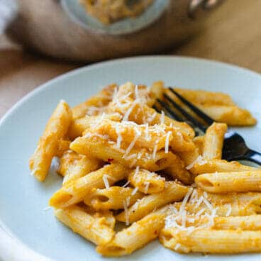 Pumpkin Penne with Parmesan | Pumpkin recipes | Pumpkin pasta