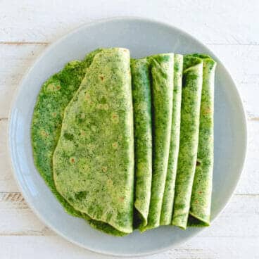 Homemade spinach tortillas | healthy tortilla recipe | spinach tortilla