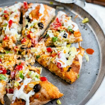 Taco pizza