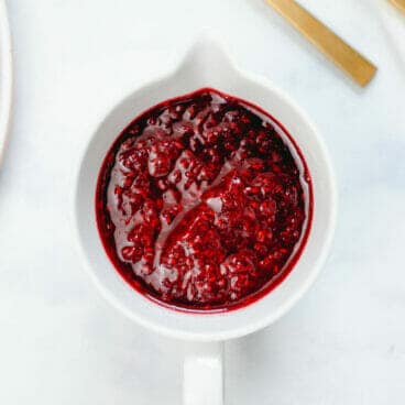 Raspberry sauce