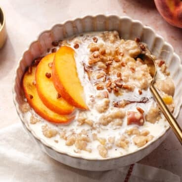 Peaches and Cream Oatmeal